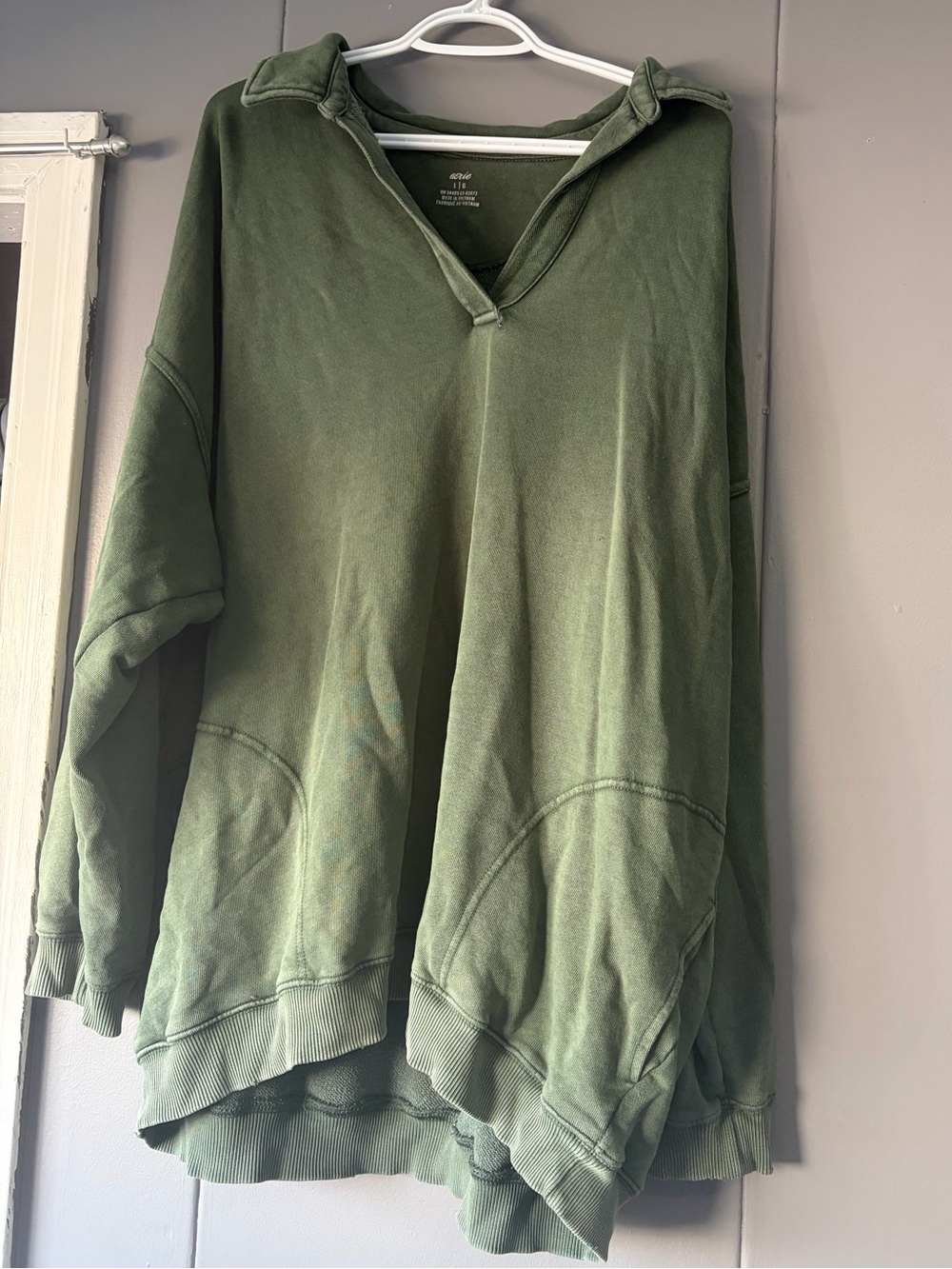 Aerie Olive Green Pullover Sweater